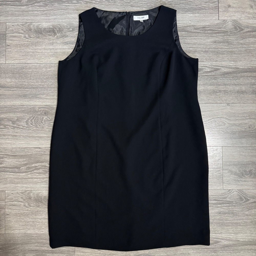 Jones Studio Separates Black Sleeveless Sheath Dress Plus Size 22W Professional